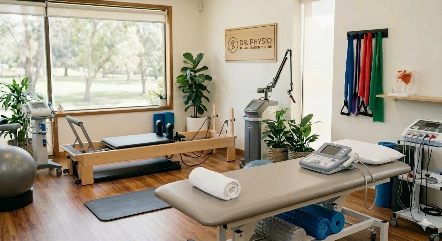 Dr. Physio Rehabilitation Centre Chandausi — modern physiotherapy clinic with advanced equipment